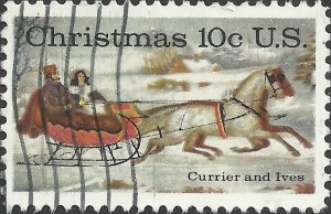 # 1551 USED CHRISTMAS CURRIER AND IVES