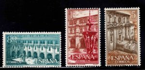 SPAIN Scott 965-967 MNH* * Monastery at Samos, Lugo stamp set