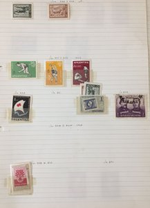 ARGENTINA Mid Period M&U Collection on Pages(Apx  300 Items)TK806
