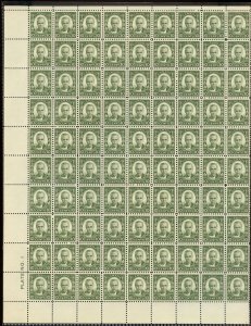 ?#190 Cartier 90 stamps 9x10 vert VF MNH, Cat $5400 Canada mint stamps