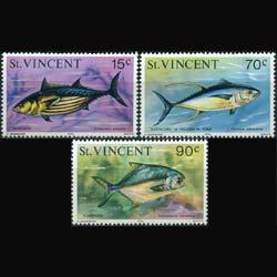 ST.VINCENT 1976 - Scott# 472-4 Fish Set of 3 NH