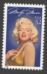 US 2967 Legends of Hollywood Marilyn Monroe 32c single MNH 1995