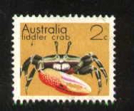 Fiddler Crab, Australia stamp SC#555 used