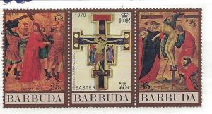 Barbuda, 83a, Easter 1970 Strip(3),**MNH**