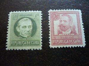 Stamps - Cuba - Scott# 264-265,267-273 - Mint Hinged Partial Set of 9 Stamps