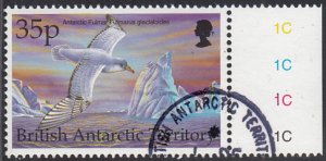 British Antarctic Territory 1998 used Sc #269 35p Antarctic fulmar Birds