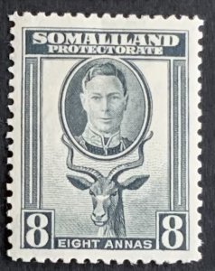 SOMALILAND PROTECTORATE 1942 DEFINITIVE 8 ANNA SG111 LIGHTLY MOUNTED MINT.