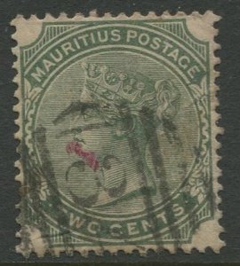 STAMP STATION PERTH Mauritius #70 QV Definitive Issue FU  Wmk 2 - 1882-1893