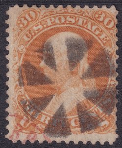 #71 Used, Fine+, Fancy cancel (CV $250 - ID43021) - Joseph Luft