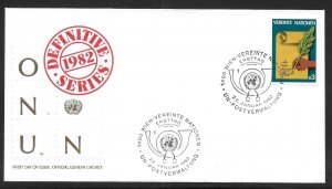 UN Vienna  24 1982 Definitive FDC Geneva Cachet