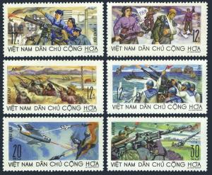 Viet Nam 478-483,MNH.Michel 499-504. War scenes,1967.Rifle fire from trenches,