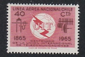 Chile # C256, ITU Centenary, Mint Hinged