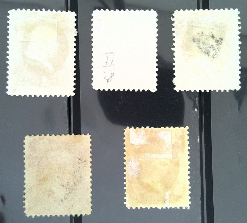 Scott #O83,84,89,90,91 - Official Lot - Mixed NG & OG - War Dept. - 1873