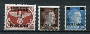 Germany Latvia Occ Kurland Overprint  1945 MNH Some signed  goc1032