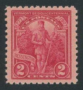 USA 643 - Vermont Sesquicentennial - PSE Graded Cert: F-VF 75 OG nh - fault