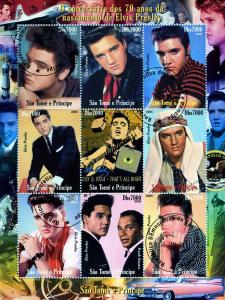 Sao Tome & Principe 2005 ELVIS PRESLEY Sheet Perforated Fine used