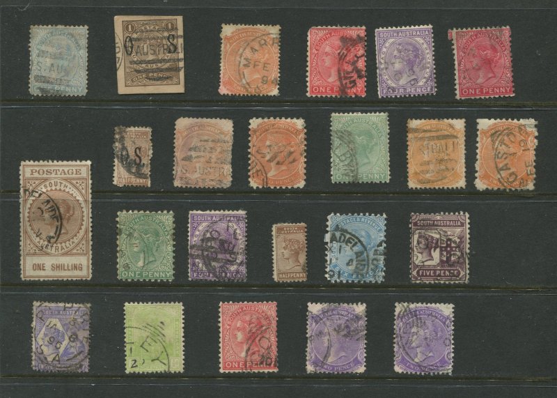 STAMP STATION PERTH South Australi Selection of 23 Stamps Unchecked Used -Lot 22