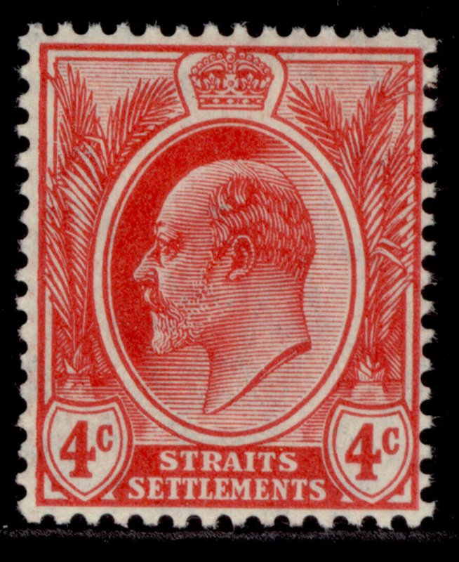 MALAYSIA - Straits Settlements EDVII SG154, 4c red, M MINT. 