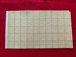 US Plate Blocks Stamps Scott# 646 Molly Pitcher Overprint 1928 50 stamps MNH