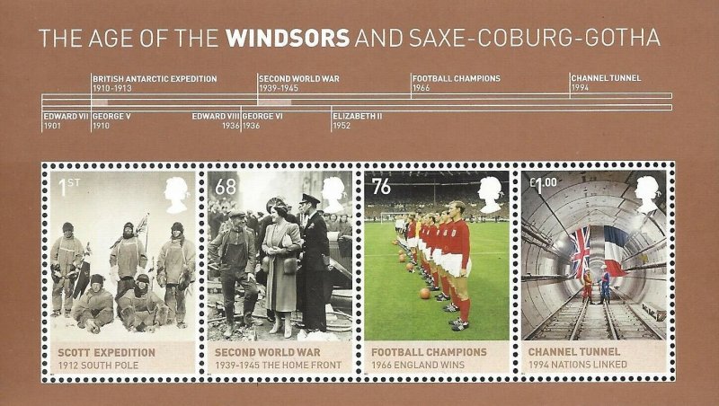 GB QEII 2012 Kings and Queens House of Windsor Miniature Sheet SG MS3270 U/M