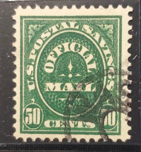 US )122, 1910 Official, beautiful color, Cat. vLUE - $60.00