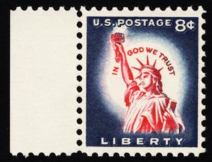 US 1042 MNH F/VF 8 Cent Statue of Liberty Single