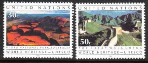 601-02 United nations 1992 World Heritage MNH