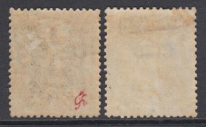 Italy Levante Offices - Sassone n. 1+1a cv 325$  MH*  with rare shade read note