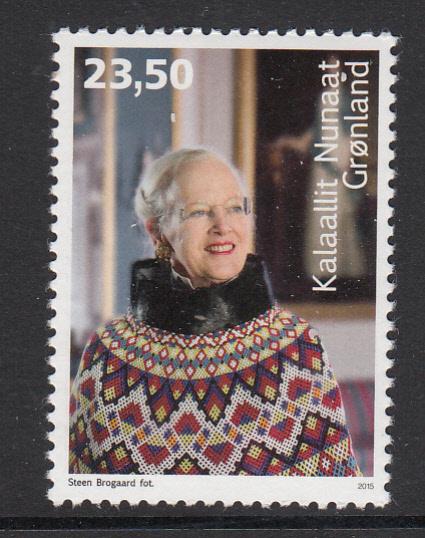 Greenland MNH 2015 23.50k Queen Margrethe's 75th Birthday