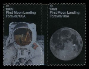USA 5400a,5399-5400 Mint (NH) First Moon Landing Pair