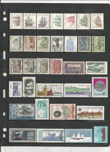 POLAND COLLECTION ON STOCK SHEET, MINT/USED