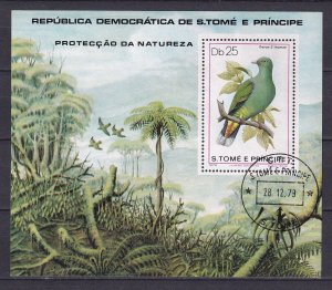 Sao Tome and Principe 1979 Birds S/Sheet Used