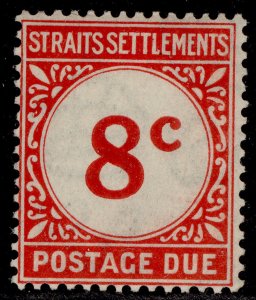 MALAYSIA - Straits Settlements GV SG D4, 8c scarlet, LH MINT.