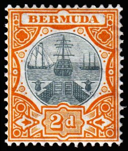 Bermuda Scott 36 (1906) Mint LH OG F-VF, CV $9.25 C