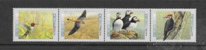 BIRDS - CANADA #1594a STRIP (F3) MNH