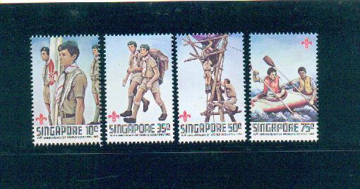Singapore 1982 Sc 404-7 Scouts MNH