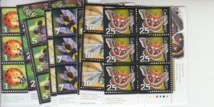 2007-10 Canada Beneficial Insects B6 Set (Scott 2234-38, 2328, 2406-10) MNH