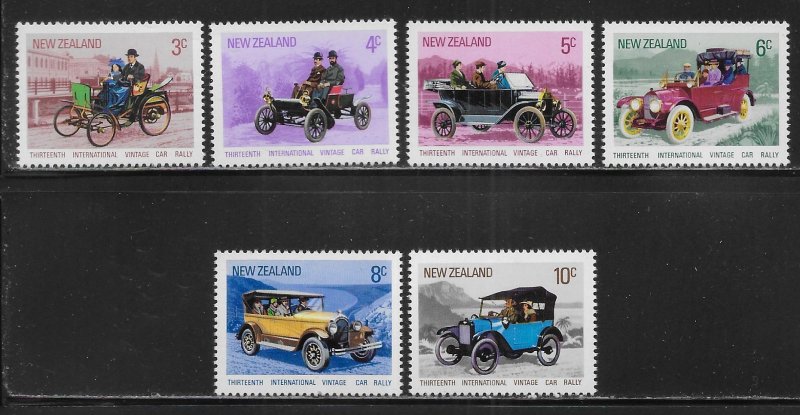 New Zealand 489-494 Automobiles MNH 2022 Scott c.v. $2.45