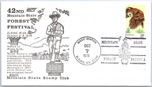 US SPECIAL EVENT CANCELLATION COVER MOUNTAIN STATE FOREST FESTIVAL ELKINS WV '78