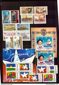 Chile MNH stamp collection lot very nice high catalogue value topicals 5 images