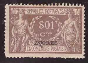 Azores Scott Q1 MH*  parcel post overprint 1921