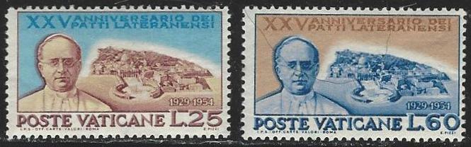 Vatican City #174-175 Mint Hinged Set of 2 Pope Pius XI