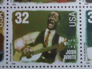 UNITED STATES-1998-SC#3212-5-AMERICAN FAMOUS MUSICIAN   - MNH FULL SHEET-  VF