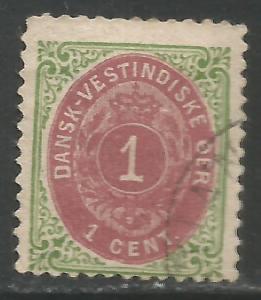 DANISH WEST INDIES 16 VFU V562