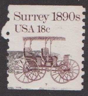 US #1907 Surrey Used PNC Single plate #7