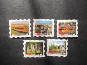 Canada #2890 To 2894 Far & wide Booklet 5 Nice stamps  {ca502}