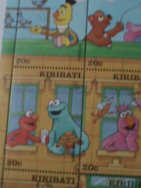 KIRIBATI-CARTOONS-FAMOUS TB SHOW-SESAME STREET- MNH SHEET VERY FINE-LAST ONE