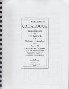 Catalog of Postage Stamps of French Colonies & Protectorates, Yvert & Tellier