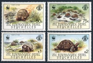 Seychelles Zil Elwannyen Sesel 131-134,MNH.Michel 137-140. WWF 1987.Tortoise.