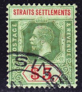 Malaya Straits Settlements Scott 167d wtmk 3 on emerald back Die II. FREE...